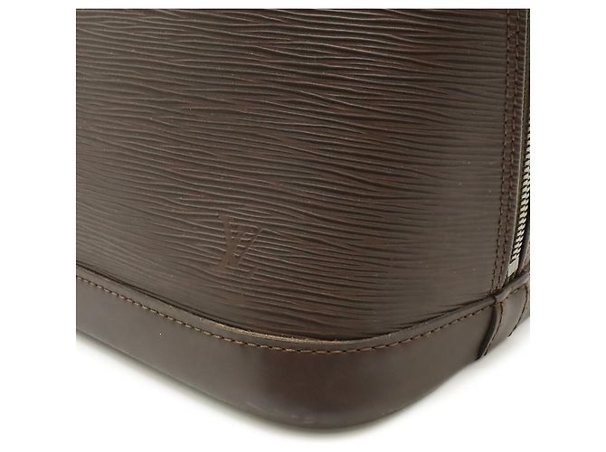 Borsa Louis Vuitton Epi Alma PM Marrone - vista 10