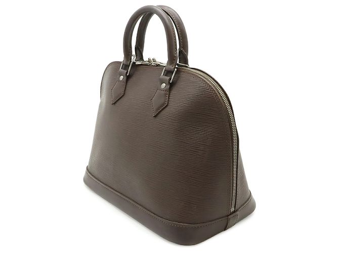 Borsa Louis Vuitton Epi Alma PM Marrone - vista 3
