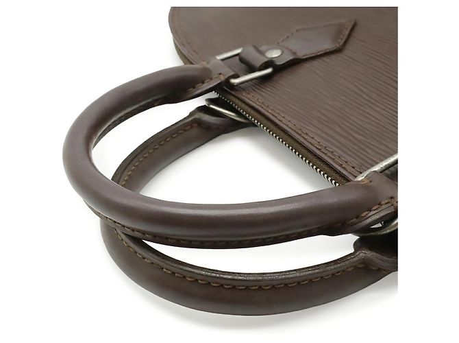 Borsa Louis Vuitton Epi Alma PM Marrone - vista 5