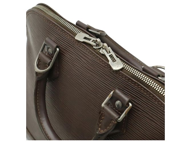 Borsa Louis Vuitton Epi Alma PM Marrone - vista 6