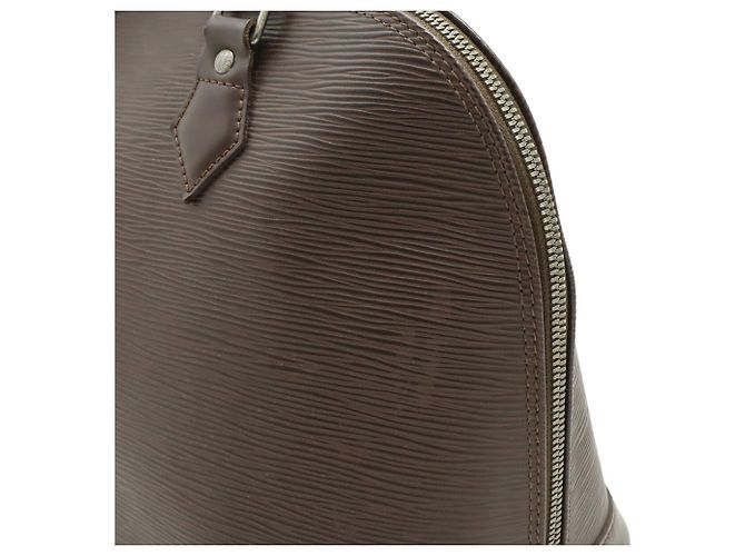 Borsa Louis Vuitton Epi Alma PM Marrone - vista 9
