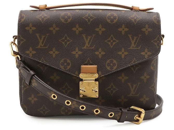 Borsa Louis Vuitton Monogram Pochette Metis MM Marrone - vista 2