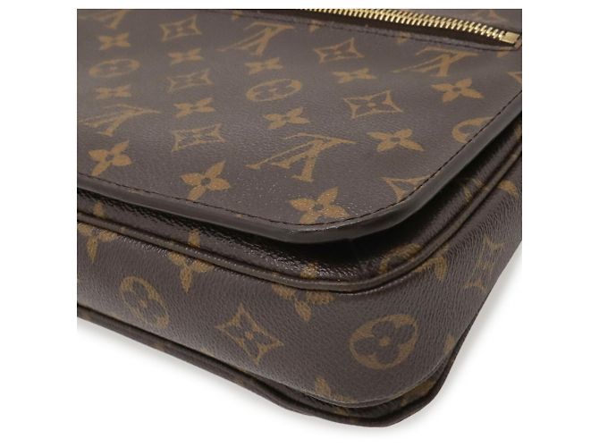 Borsa Louis Vuitton Monogram Pochette Metis MM Marrone - vista 4