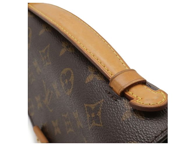 Borsa Louis Vuitton Monogram Pochette Metis MM Marrone - vista 6