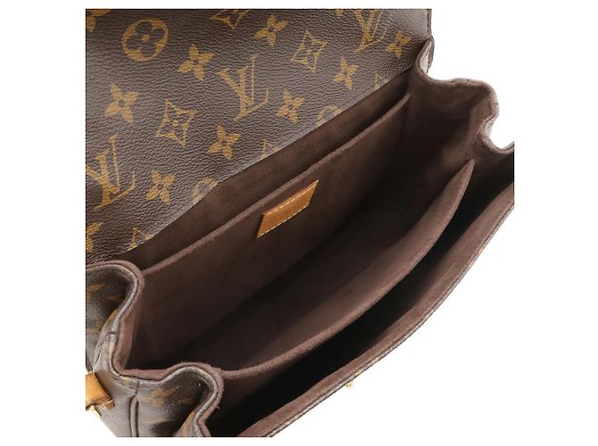 Borsa Louis Vuitton Monogram Pochette Metis MM Marrone - vista 8