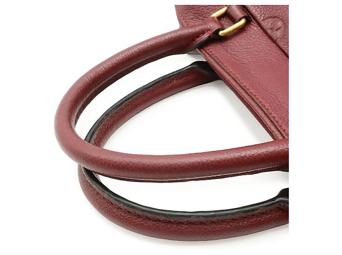 Borsa Louis Vuitton Monogram Empreinte Speedy Bandoulière 25 NM Bordò - vista 5