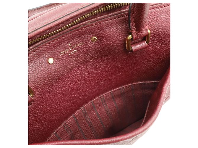 Borsa Louis Vuitton Monogram Empreinte Speedy Bandoulière 25 NM Bordò - vista 8