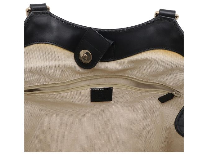 Borsa Tote GUCCI Sukey GG Canvas Nero - vista 8