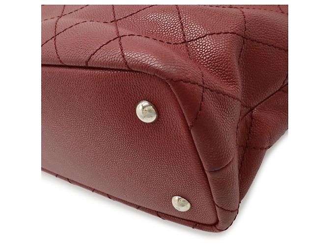 Borsa Tote Chanel On the Road Wild Stitch Nero Bordò - vista 4