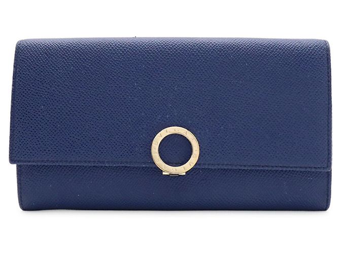 Cartera larga bi-fold Bvlgari Bulgari Clip Azul - vista 2