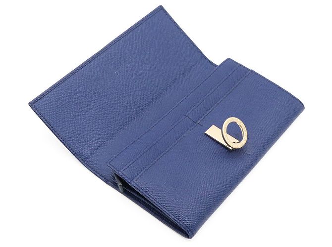 Cartera larga bi-fold Bvlgari Bulgari Clip Azul - vista 7