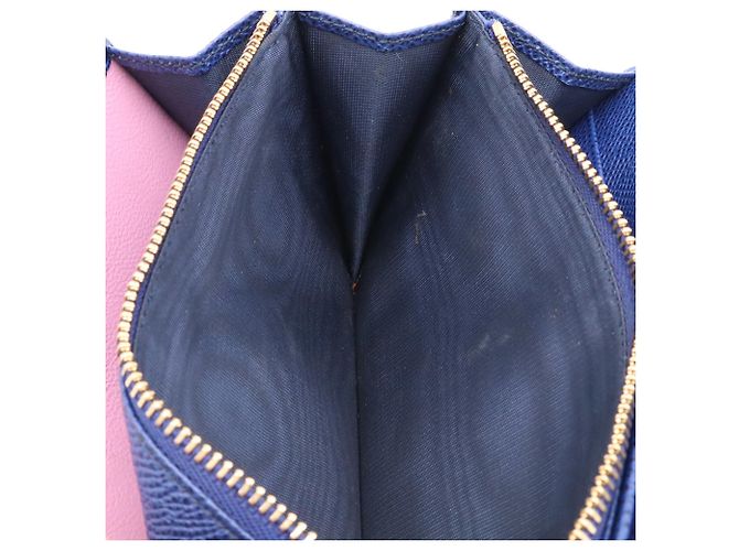 Cartera larga bi-fold Bvlgari Bulgari Clip Azul - vista 8