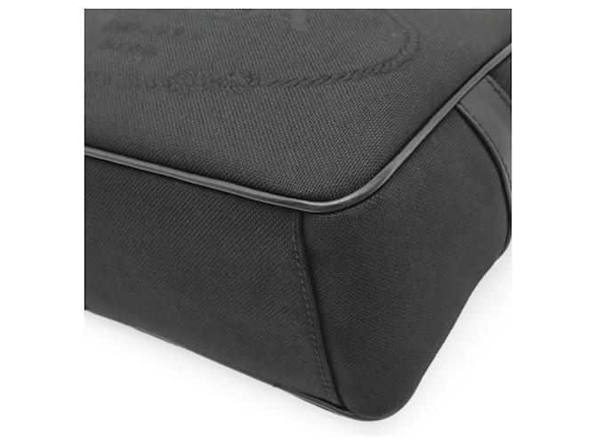 Borsa a tracolla in jacquard Prada Nero - vista 4