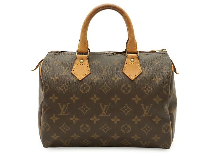 Borsa Louis Vuitton Monogram Speedy 25 Marrone - vista 2