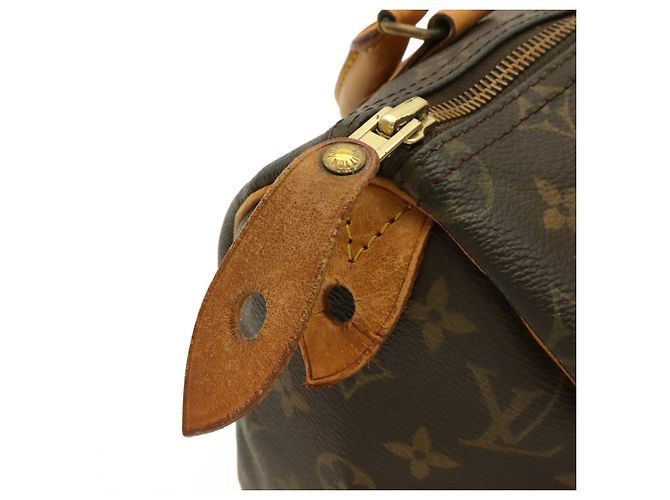 Borsa Louis Vuitton Monogram Speedy 25 Marrone - vista 5