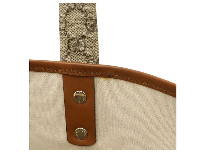 Borsa Tote Gucci GG Supreme Plus Sherry Line Marrone Beige - vista 7