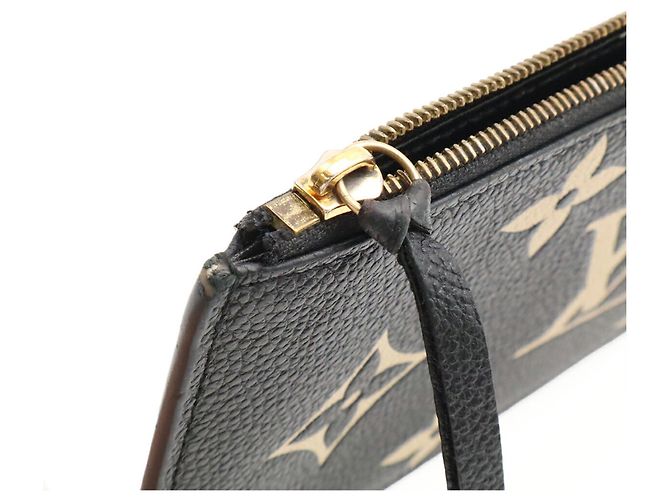 Louis Vuitton Monogram Empreinte Pochette Felicie Nero Beige - vista 9