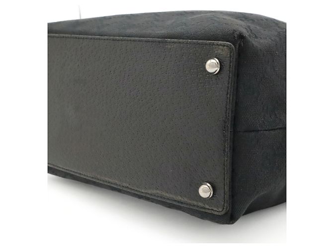 Borsa Tote Gucci GG Canvas Nero - vista 10