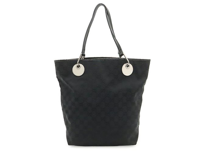 Borsa Tote Gucci GG Canvas Nero - vista 2