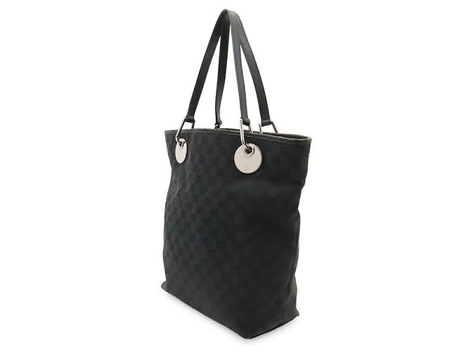 Borsa Tote Gucci GG Canvas Nero - vista 3