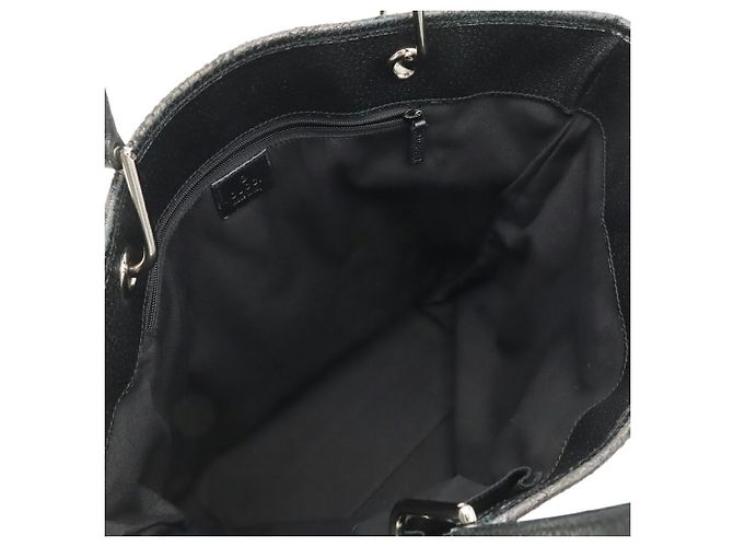 Borsa Tote Gucci GG Canvas Nero - vista 7
