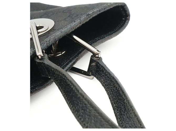 Borsa Tote Gucci GG Canvas Nero - vista 8