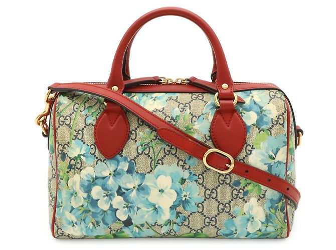 Borsa Gucci GG Blooms Supreme Rosso Blu Multicolore Beige - vista 2