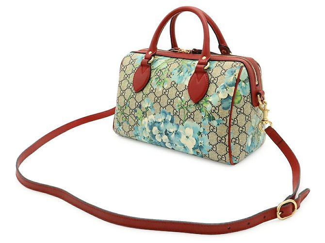 Borsa Gucci GG Blooms Supreme Rosso Blu Multicolore Beige - vista 3