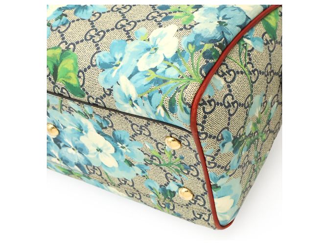 Borsa Gucci GG Blooms Supreme Rosso Blu Multicolore Beige - vista 4