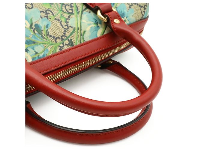 Borsa Gucci GG Blooms Supreme Rosso Blu Multicolore Beige - vista 5