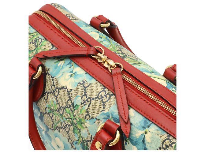 Borsa Gucci GG Blooms Supreme Rosso Blu Multicolore Beige - vista 6