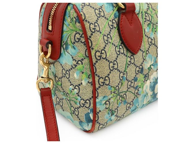 Borsa Gucci GG Blooms Supreme Rosso Blu Multicolore Beige - vista 8