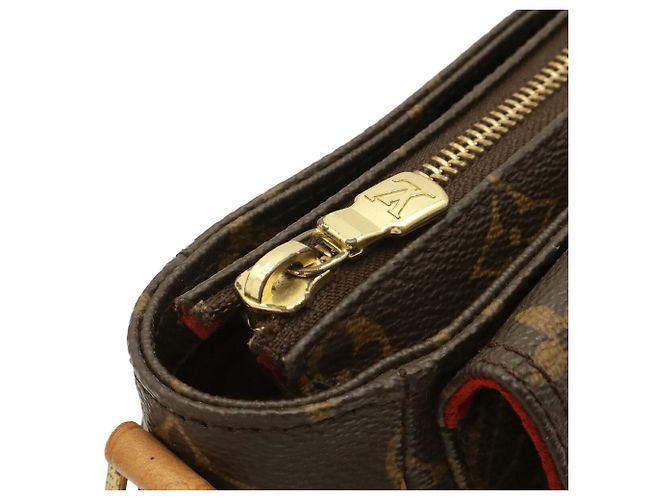Borsa a Spalla Louis Vuitton Monogram Vivacite PM Pochette Marrone - vista 5