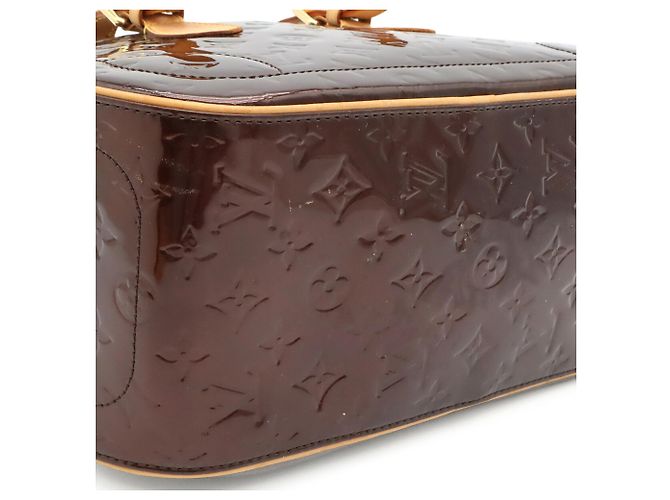 Borsa Louis Vuitton Monogram Vernis Summit Drive Bordò - vista 4