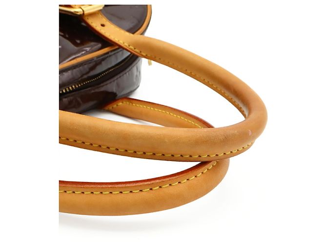 Borsa Louis Vuitton Monogram Vernis Summit Drive Bordò - vista 5