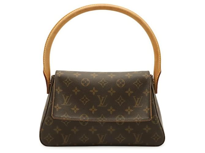 Borsa a tracolla Louis Vuitton Monogram Mini Looping Marrone - vista 2