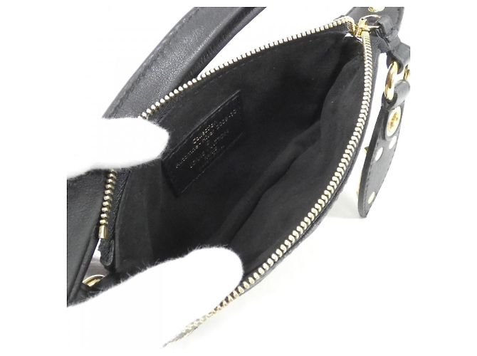 Louis Vuitton Monogram Eclipse Mini Pochette Accessoires Dorado - vista 6