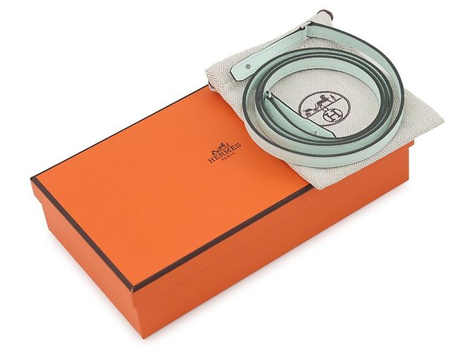 Hermès Portafoglio Hermes Kelly Long To Go in pelle Epsom Vert Peppermint - vista 10