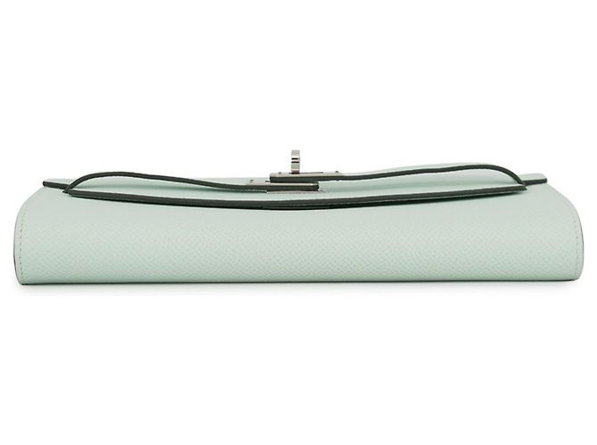 Hermès Portafoglio Hermes Kelly Long To Go in pelle Epsom Vert Peppermint - vista 3