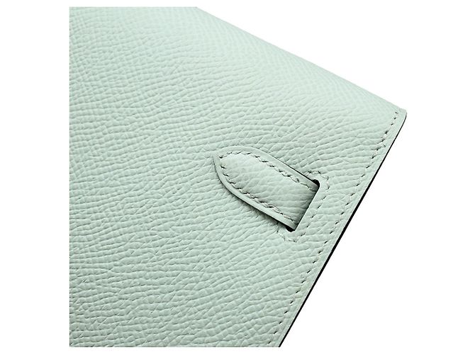 Hermès Portafoglio Hermes Kelly Long To Go in pelle Epsom Vert Peppermint - vista 6