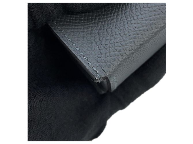 Hermès Portafoglio a tracolla Hermes in pelle Epsom Gris Misty - vista 7