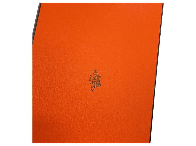 Hermès Portafoglio a tracolla Hermes in pelle Epsom Gris Misty - vista 9