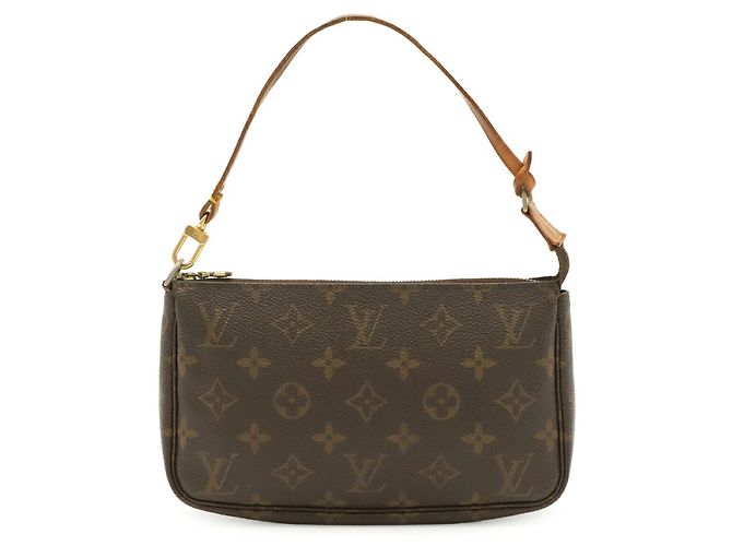 Borsa a mano Louis Vuitton Monogram Pochette Accessoires Marrone - vista 2