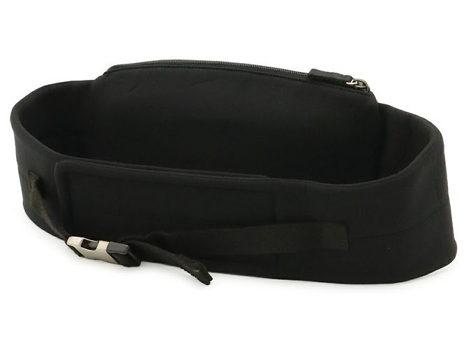 Prada Sport Bauchtasche aus schwarzem Mesh und Neopren - Ansicht 3