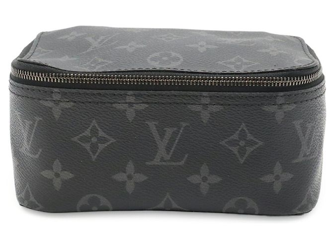 Pochette borsa Louis Vuitton Monogram Eclipse Cube de Orangement PM Marrone Nero - vista 2