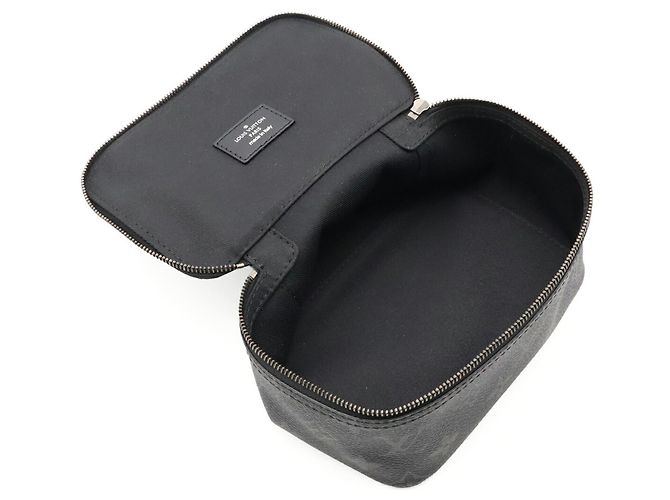 Pochette borsa Louis Vuitton Monogram Eclipse Cube de Orangement PM Marrone Nero - vista 6