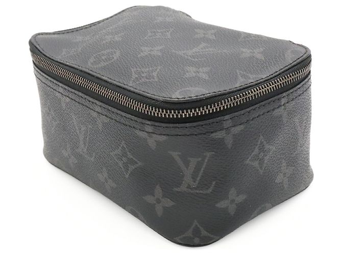 Pochette borsa Louis Vuitton Monogram Eclipse Cube de Orangement PM Marrone Nero - vista 8