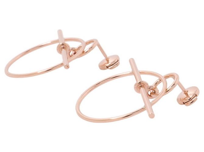 Hermès Boucles d'oreilles Loop Echappé PM Hermes - vue 2