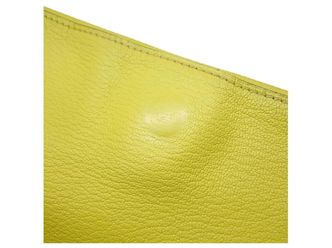 Hermès Clutch Hermes Opli Lime D'oro - vista 12