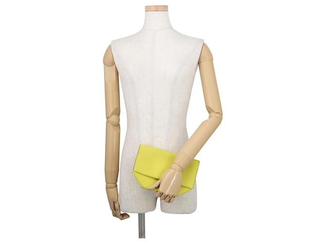 Hermès Clutch Hermes Opli Lime D'oro - vista 4